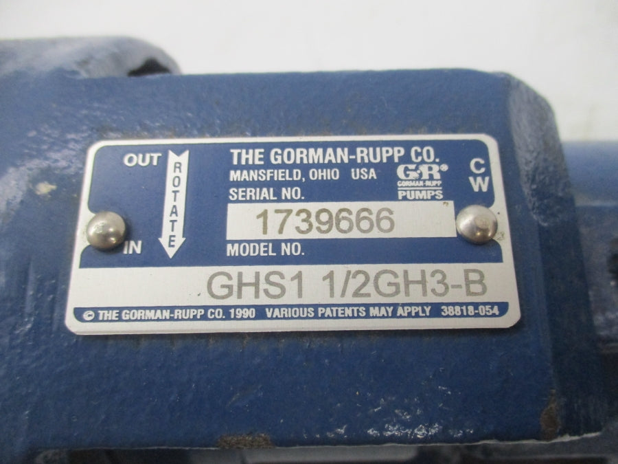 GORMAN RUPP GHS1 1/2GH3-B (AS PICTURED) NSNP