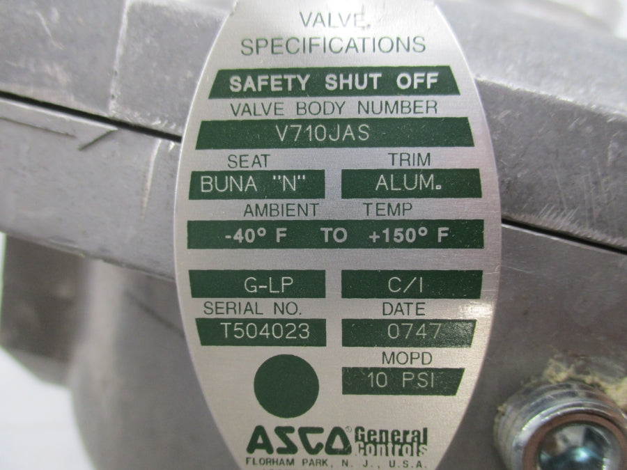 ASCO V710JAS 10PSI 2" NSMP