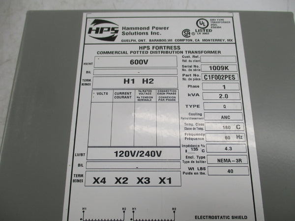 HPS C1F002PES 600V NSMP