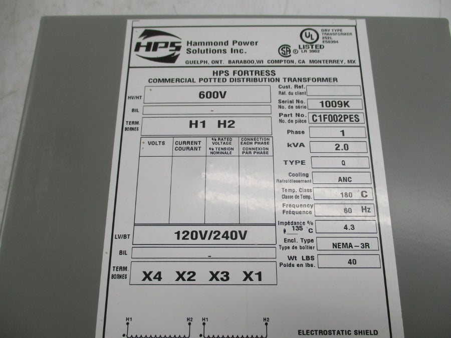 HPS C1F002PES 600V NSMP