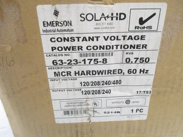 SOLA 63-23-175-8 480V NSFS