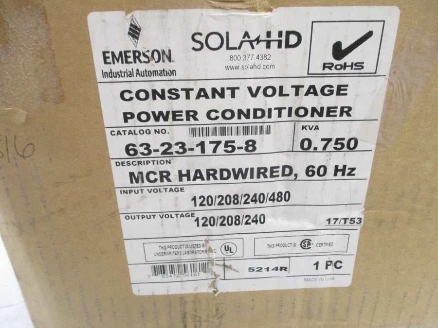 SOLA 63-23-175-8 480V NSFS