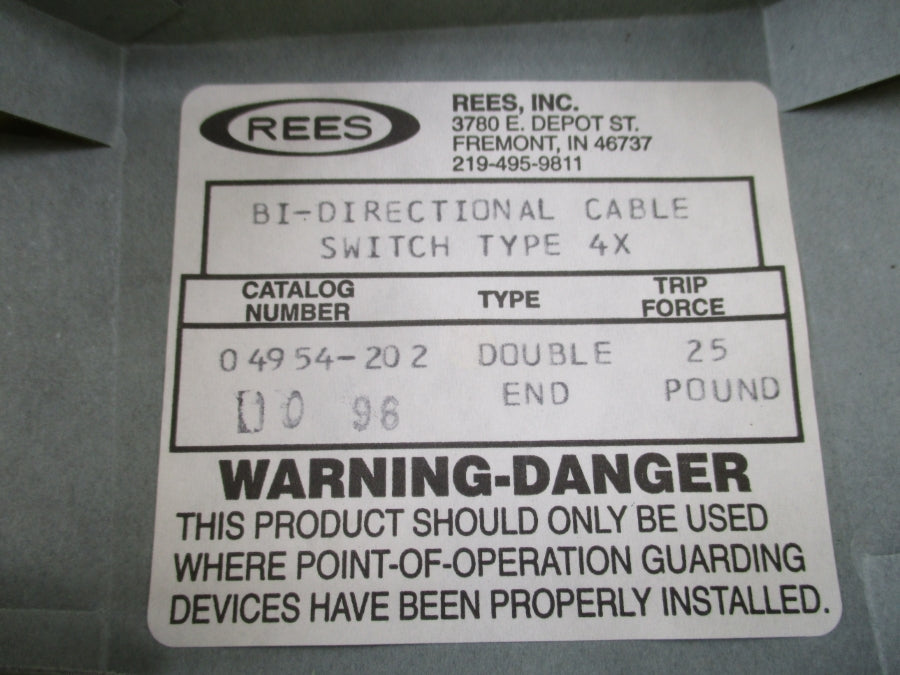 REES 04954-202 (AS PICTURED) UNMP