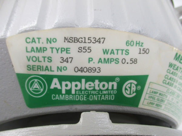 APPLETON MSBG15347 347V 0.58A (AS PICTURED) NSNP
