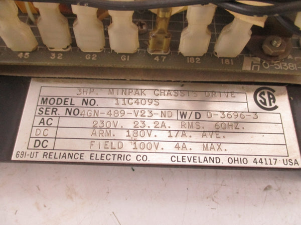 RELIANCE ELECTRIC 11C409S 230V 23.2A NSNP
