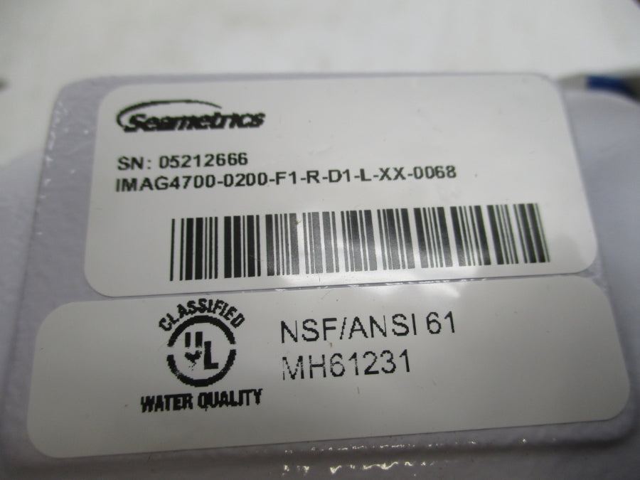SEAMETRICS IMAG4700-0200-F1-R-D1-L-XX-0068 2" NSMP
