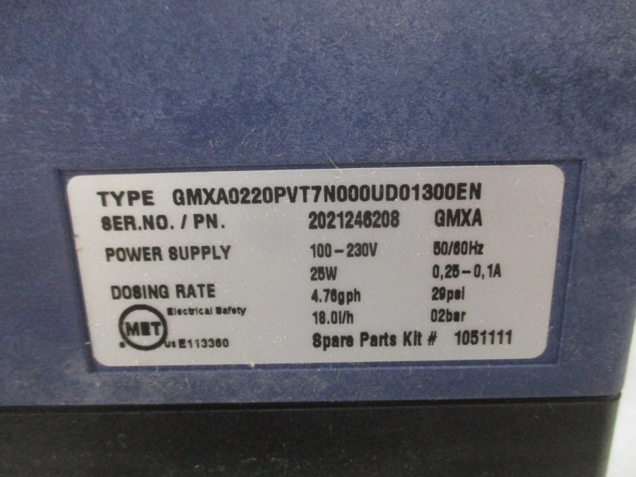 PROMINENT GMXA0220PVT7N000UD01300EN 100-230V 0.25-0.1A 29PSI NSMP