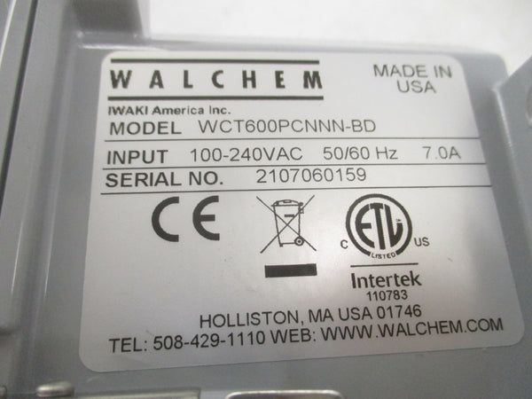 WALCHEM WCT600PCNNN-BD 100-240VAC 7.0A NSNP