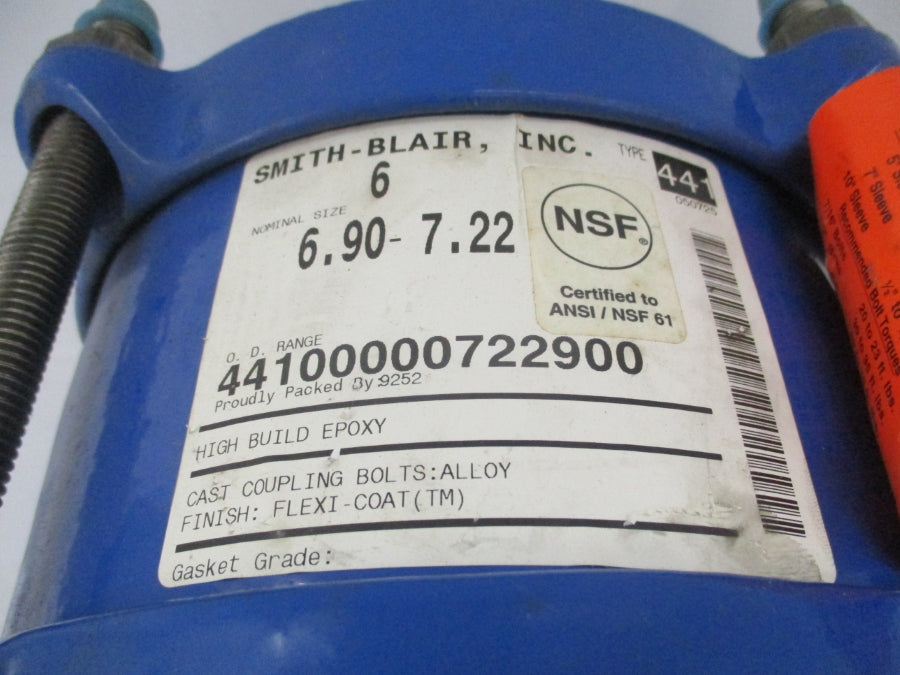 SMITH BLAIR 44100000722900 6.90-7.22" NSNP