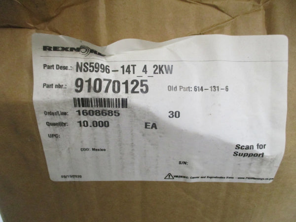 REXNORD NS5996-14T_4_2KW 91070125 (PKG OF 10) NSMP