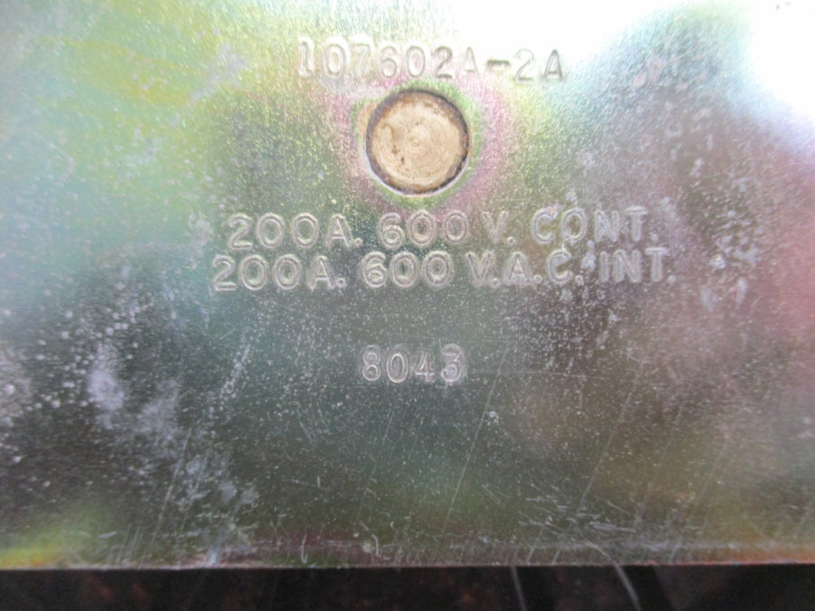 ELECTRO SWITCH 107602A-2A 600V 200A NSNP