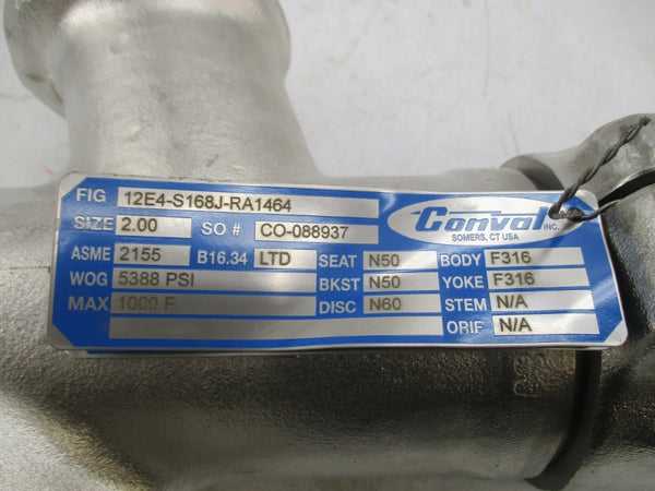 CONVAL 12E4-S168J-RA1464 2.00" 5388PSI NSNP
