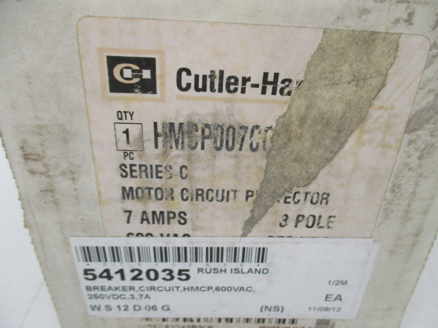 CUTLER HAMMER HMCP007COC 600VAC 7A NSMP