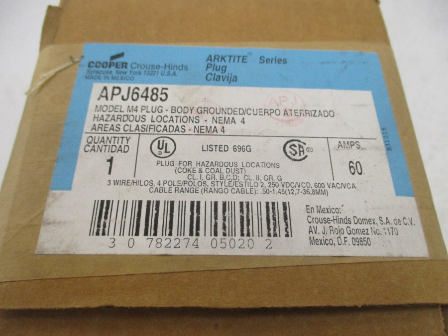 CROUSE HINDS APJ6485 600VAC 60A NSFS