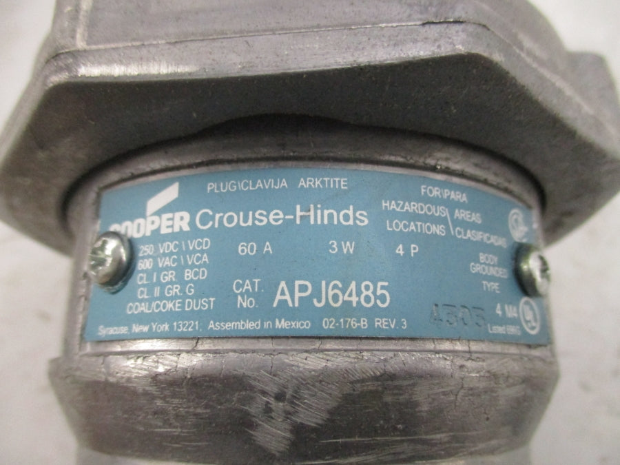 CROUSE HINDS APJ6485 600VAC 60A NSMP
