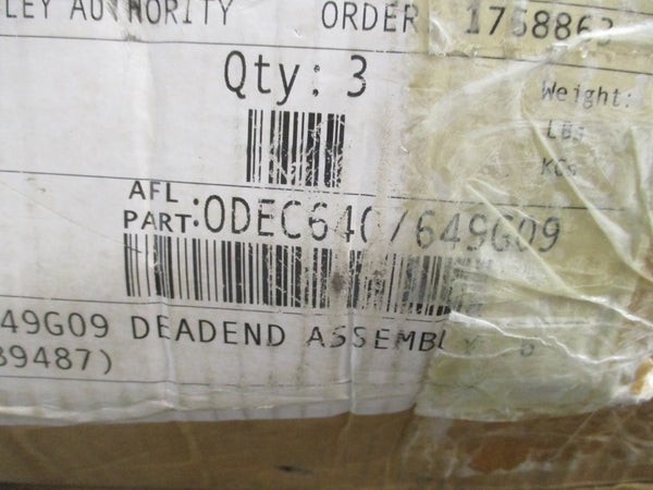 AFL ODEC640/649G09 (PKG OF 3) NSMP