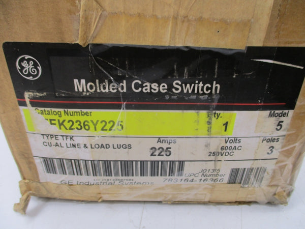 GENERAL ELECTRIC TFK236Y225 250VDC 225A NSMP