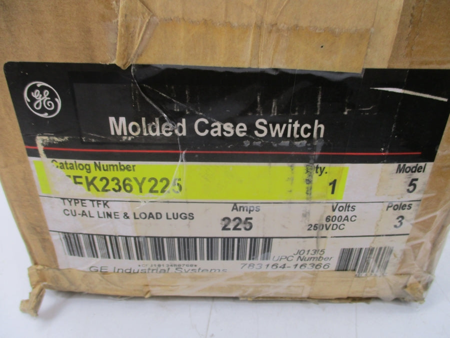 GENERAL ELECTRIC TFK236Y225 250VDC 225A NSMP