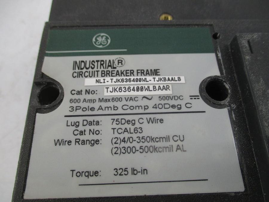GENERAL ELECTRIC TJK636400WLBAAR 500VDC 400A NSNP