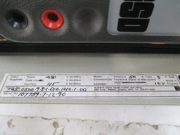 SSD 545-0500-9-8-1-010-1010-1-00 480V 8A UNMP