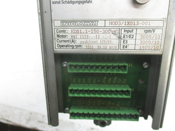 INDRAMAT KDS1.1-150-300 115V UNMP