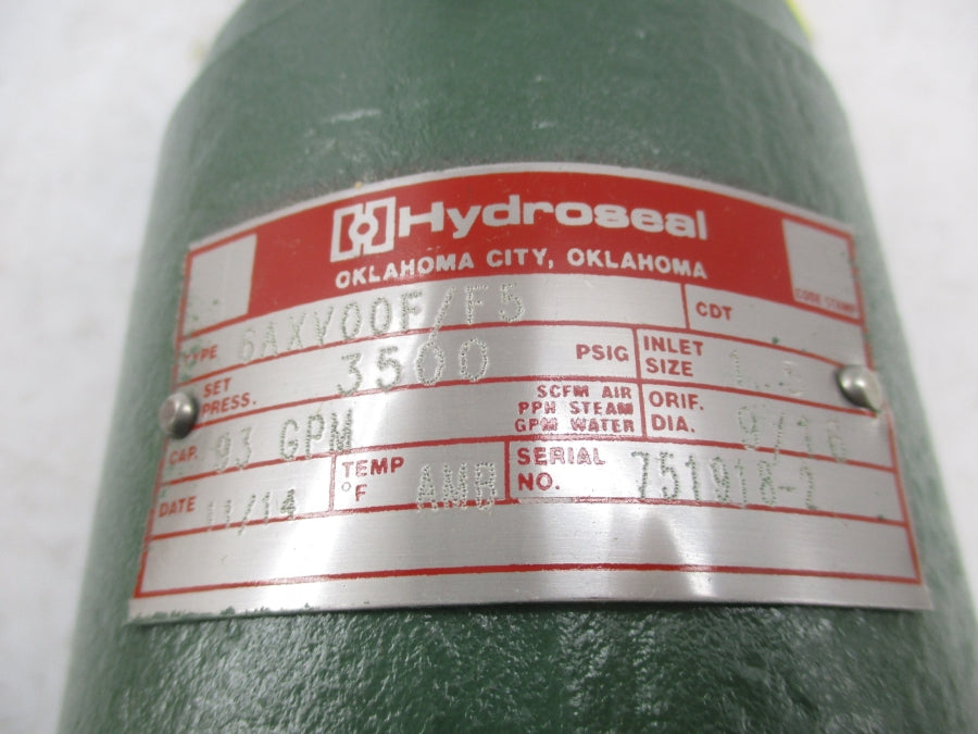 HYDROSEAL 6AXV00F/F5 3500PSI NSMP