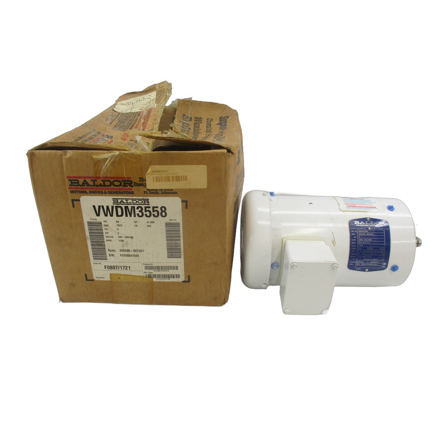 BALDOR VWDM3558 208-230/460V 6.5-6.2/3.1A NSMP
