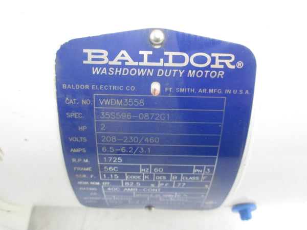 BALDOR VWDM3558 208-230/460V 6.5-6.2/3.1A NSMP