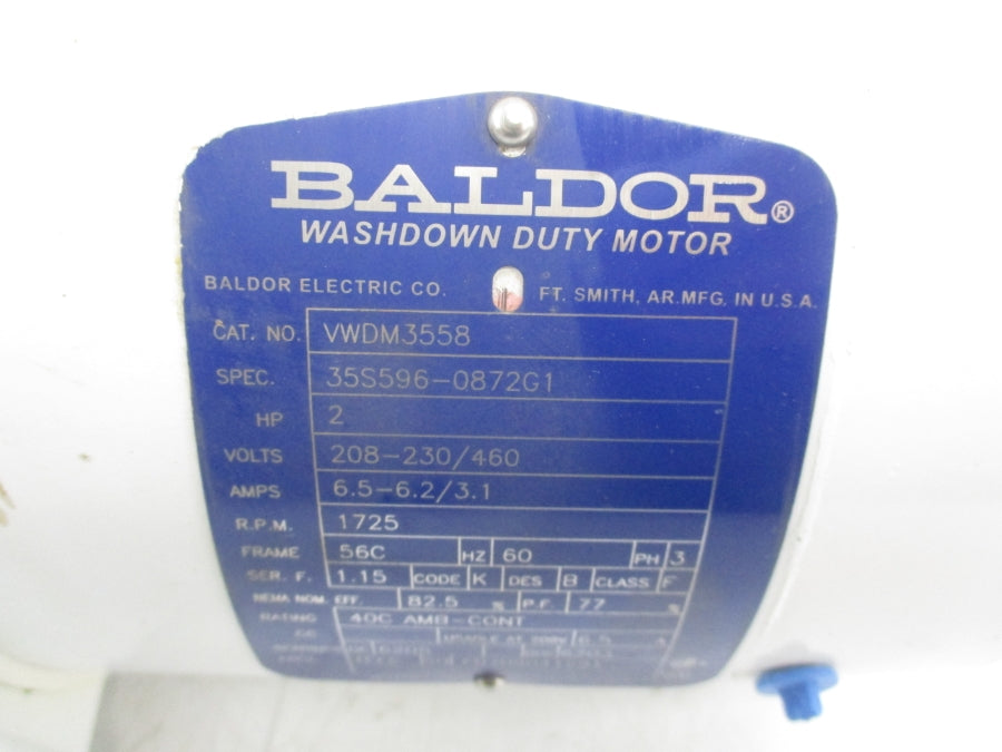 BALDOR VWDM3558 208-230/460V 6.5-6.2/3.1A NSMP