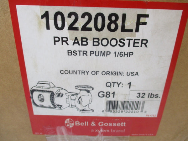 BELL & GOSSETT 102208LF 115V 1.9A NSMP