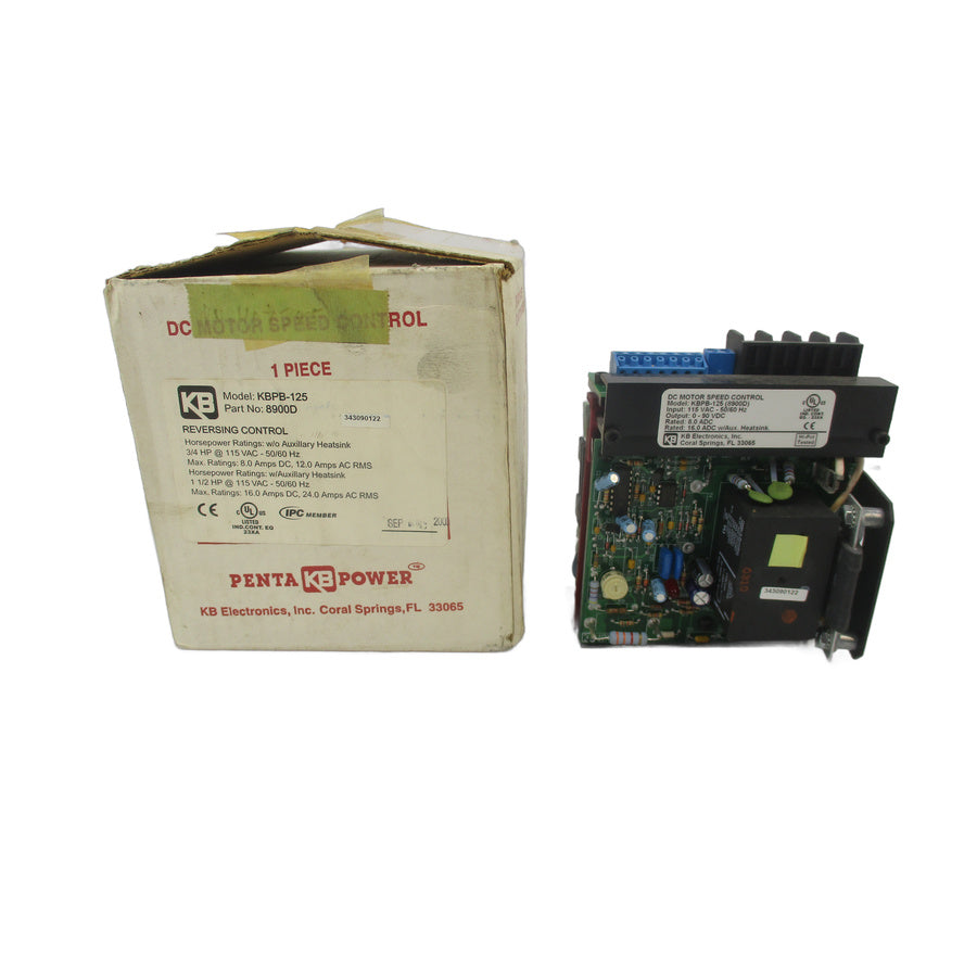 KB ELECTRONICS KBPB-125 8900J 115VAC 8.0A NSMP