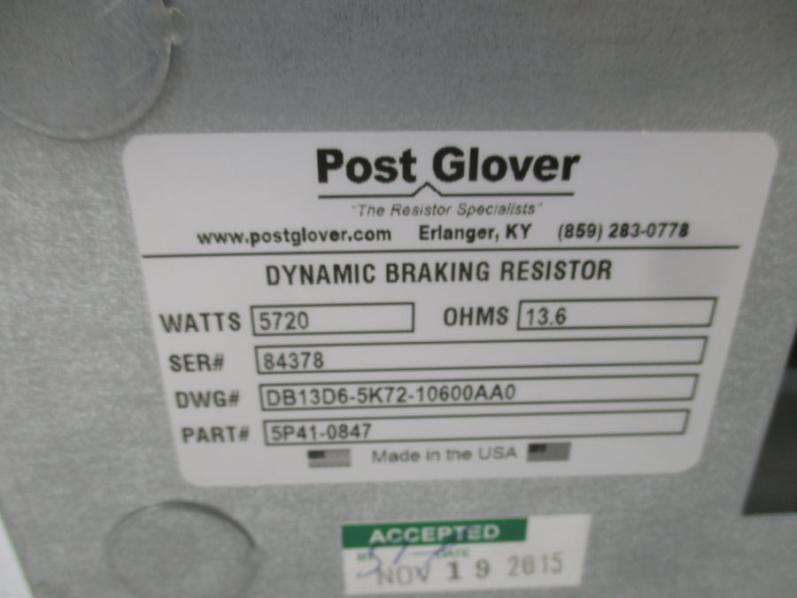 POST GLOVER DB13D6-5K72-10600AA0 5P41-0847 NSMP