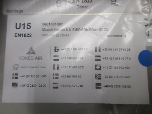 VOKES AIR 5801501087 609X609X292MM NSMP
