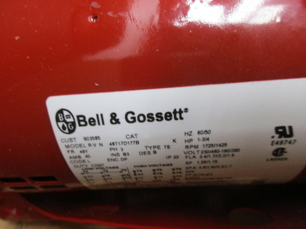 BELL & GOSSETT 172760LF 230/460-190/380V 3.4/1.7//3.2/1.6A 1.5X7 NSMP