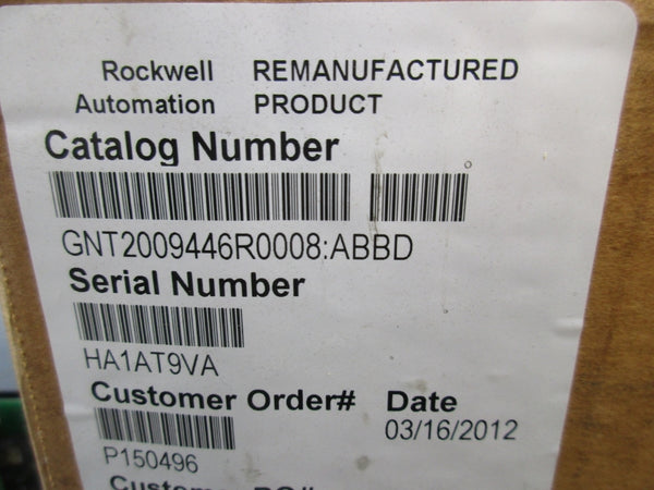 ABB GNT2009446R0008 200V 4/8A REMAN