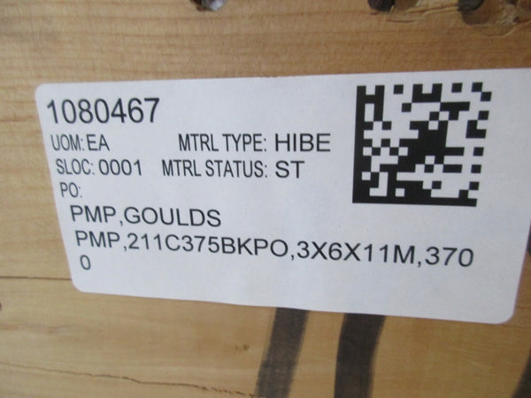 GOULDS 211C375BKPO 3X6X11 NSNP