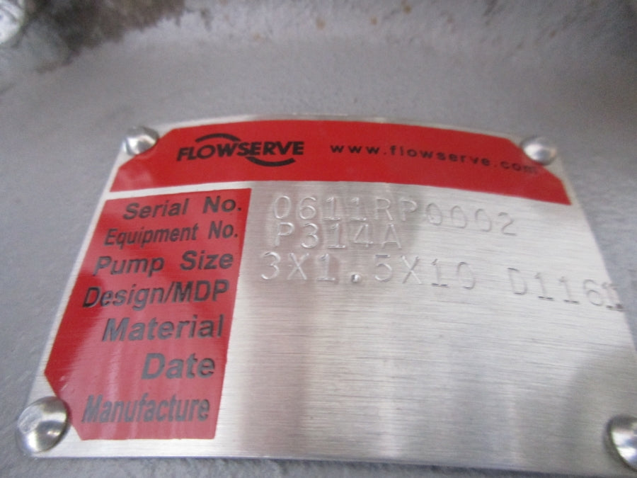 FLOWSERVE P314A 3X1.5X10D1161 NSNP