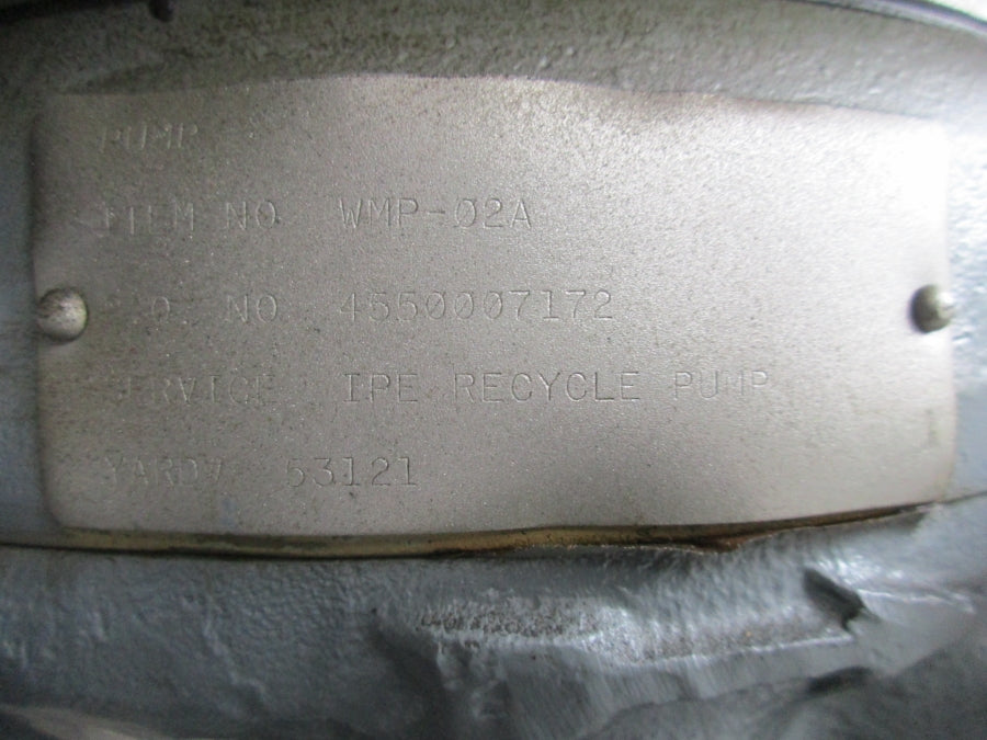 SUNDSTRAND SUCTION 3"  DISCHARGE 2" 3000 FT FLOW RATING WMP-02A NSNP