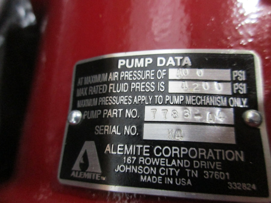 ALEMITE BARREL PUMP FOR 55 GALLON 7783-A4 1200PSI NSMP