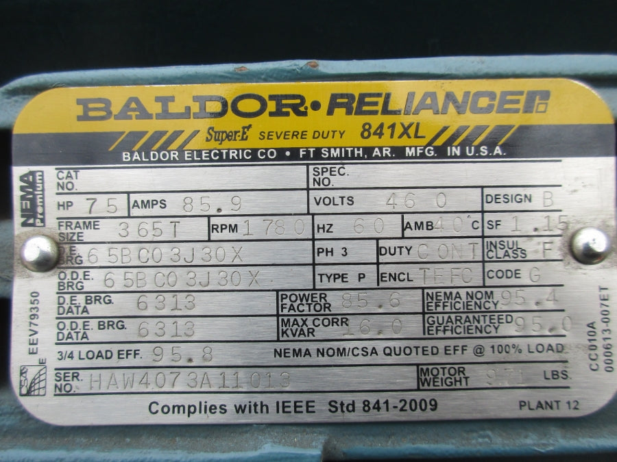 CPC PUMPS IP-01B(YARD353255) 460V 85.9A 3X4X17HR NSNP