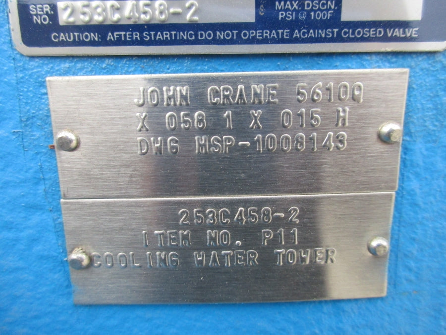 GOULDS PUMPS MEDIUM CAPACITY DOUBLE SUCTION SIZE: 1 TOTAL: 850FT  FLOW RATING:  6000PBPM 3409 2300V 78.9A 12X16-23 NSNP