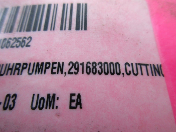 RUHERPUMPEN CUTTING TOOL COVER POS #160 291683000 NSNP