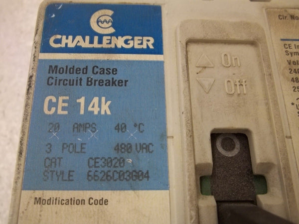 CHALLENGER CE3020 CIRCUIT BREAKER UNMP