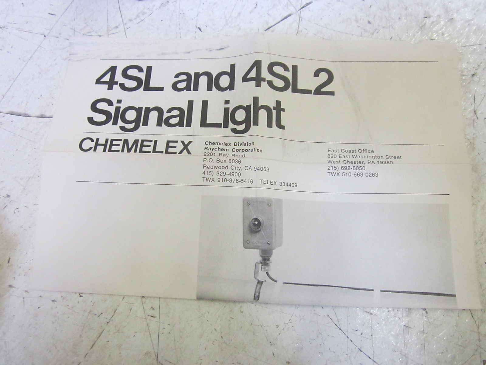 CHEMELEX SIGNAL LIGHT 4SL/4SL2 UNMP