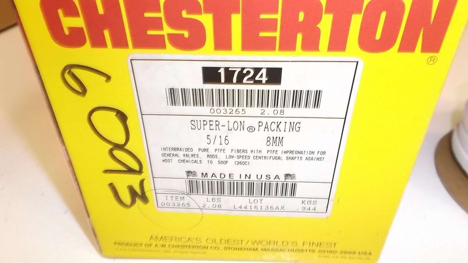 CHESTERON 1724 SUPER-LON PACKAGING NSMP