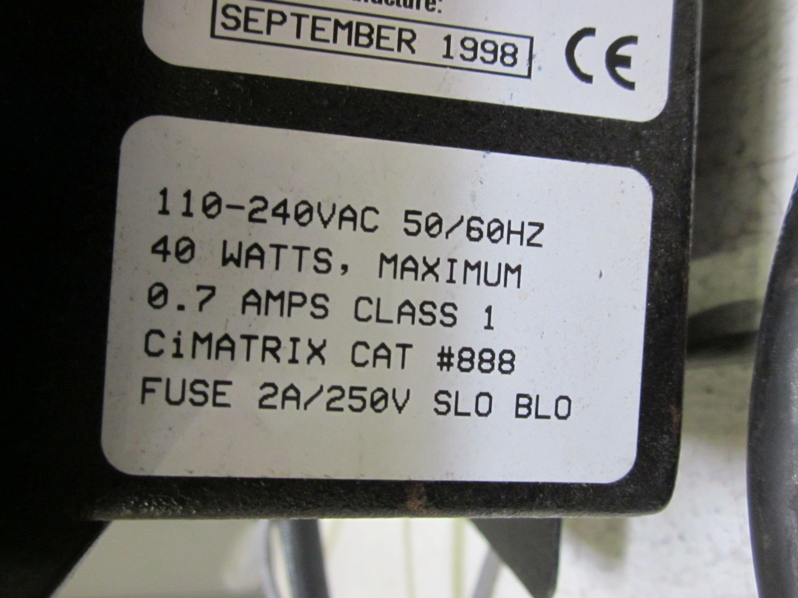 CIMATRIX 888 PANEL UNMP