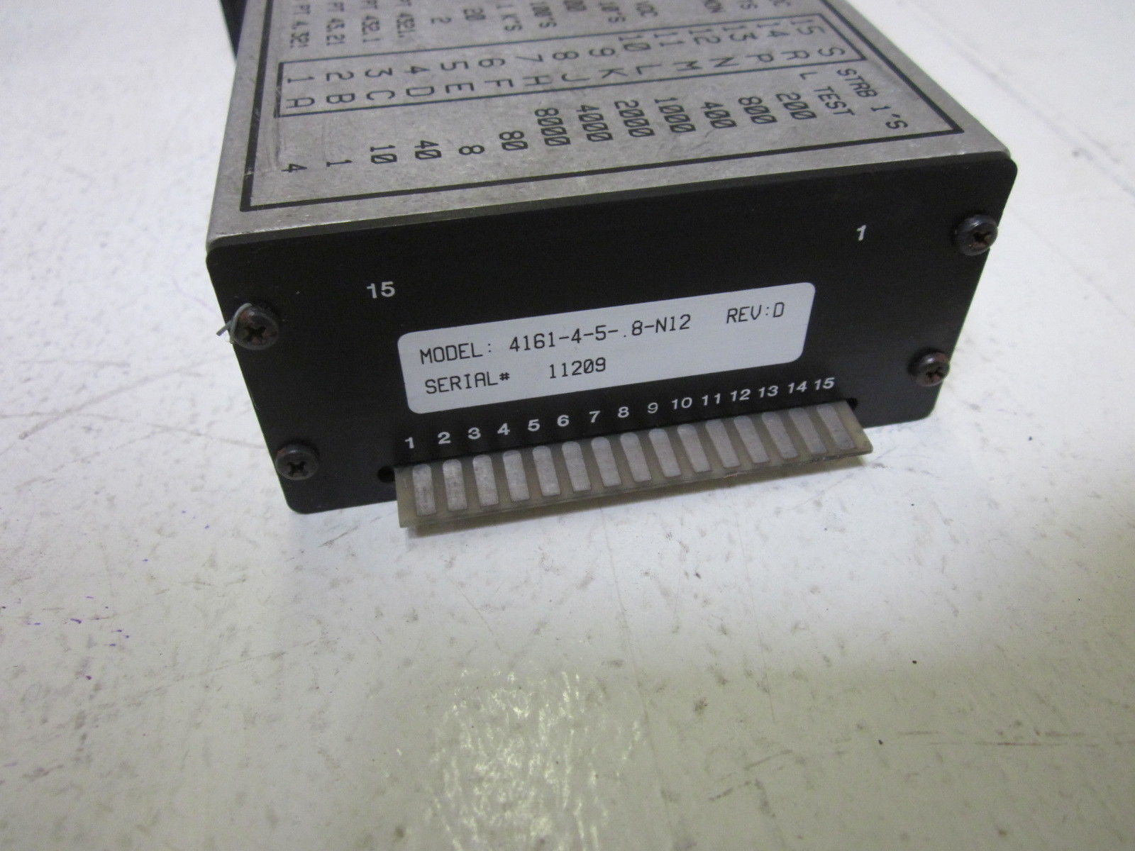 CINCINNATI ELECTROSYSTEMS INC. 4161-4-5-.8-N12 SEGMENT DISPLAY UNMP