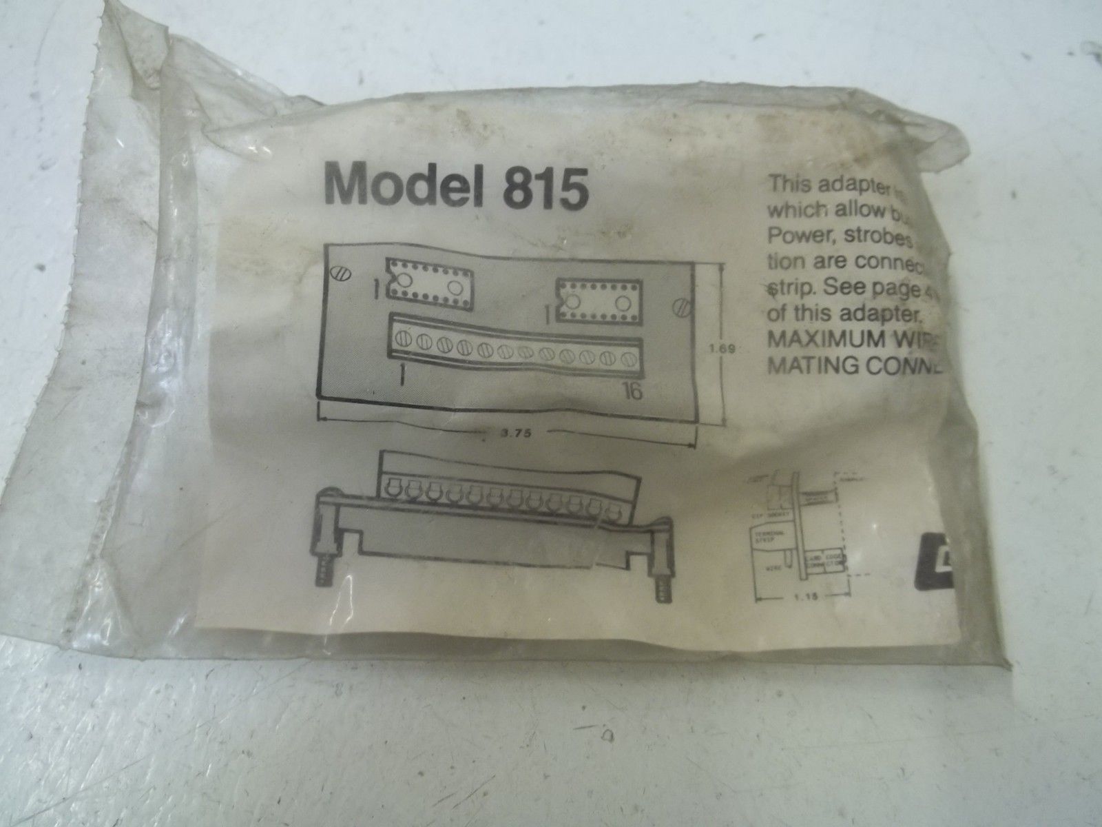 CINCINNATI 815 CONNECTOR ADAPTER NSMP