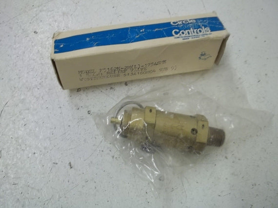 CIRCLE SEAL CONTROLS M5162N-2M (L) -175ASME RELIEF VALVE *NEW IN BOX*