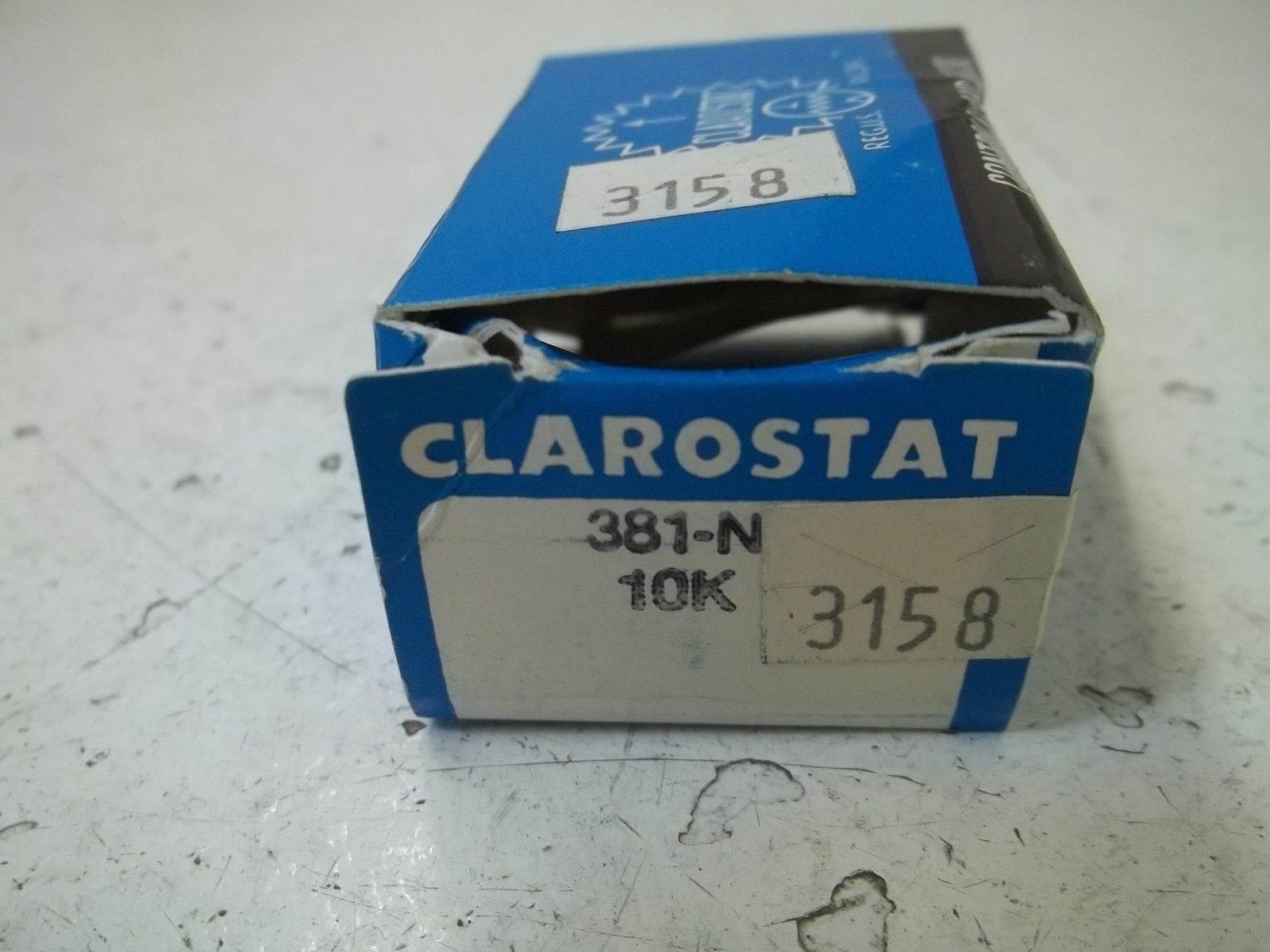 CLAROSTAT 381-N POTENTIOMETER 10000 OHMS NSMP